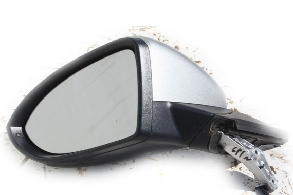 VW GOLF 7 VII LUSTERKO ZEWNĘTRZNE DRZWI LEWE 6 PIN 6pin 5G LB7W - srebrny (tungsten silver metallic) pinów kabli przewodów