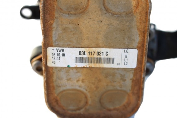 VW AUDI FILTR CHŁODNICA OLEJU 03L117021C 03L115389C 03L117021B 03L 117 021 C 021 B 03L 115 389 C  SEAT SKODA 2,0 TDI diesel