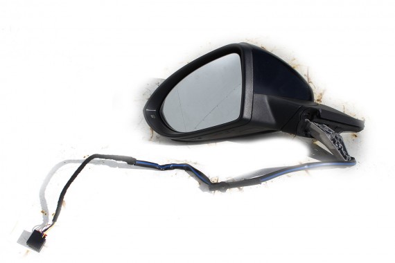 VW GOLF VII 7 LUSTERKO DRZWI LEWE 6 PIN zewnętrzne pinów kabli przewodów 6pin 5G LC9X - głęboka czerń