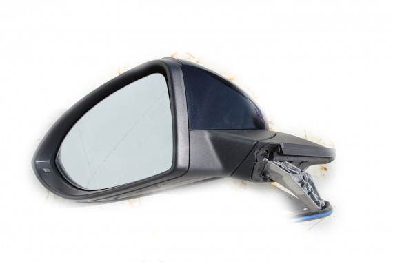 VW GOLF VII 7 LUSTERKO DRZWI LEWE 6 PIN zewnętrzne pinów kabli przewodów 6pin 5G LC9X - głęboka czerń