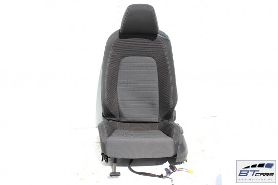 VW SCIROCCO LIFT FOTELE KOMPLET FOTELI siedzeń siedzenia fotel tapicerka 1K8 welur + materiał kolor czarno - szary - antracyt