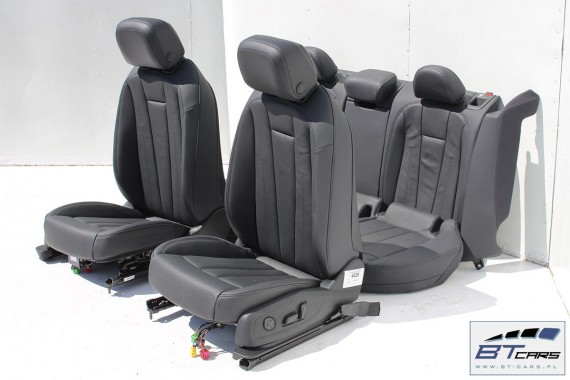 AUDI A4 AVANT 8W B9 FOTELE KOMPLET FOTELI siedzeń siedzenia fotel tapicerka 8W9 8W skóra kolor czarny KOMBI ALLROAD USA czarna