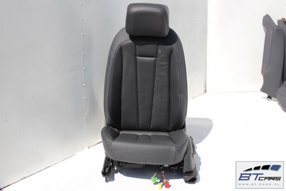 AUDI A4 AVANT 8W B9 FOTELE KOMPLET FOTELI siedzeń siedzenia fotel tapicerka 8W9 8W skóra kolor czarny KOMBI ALLROAD USA czarna