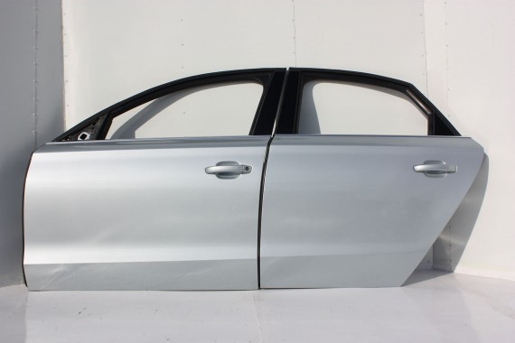 AUDI A8 4H D4 LX7S DRZWI LEWE PRZÓD + TYŁ STRONA LEWA przednie + tylne 2 sztuki D4 4H Y0 Arktissilber metallic 	Srebrny2010-2017