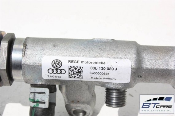 AUDI VW LISTWA WTRYSKOWA 03L130089J 03L 130 089 J 2.0 TDi diesel rozdzielacz paliwa 03L130089J 03L130089N 03L130089J 03L130089N