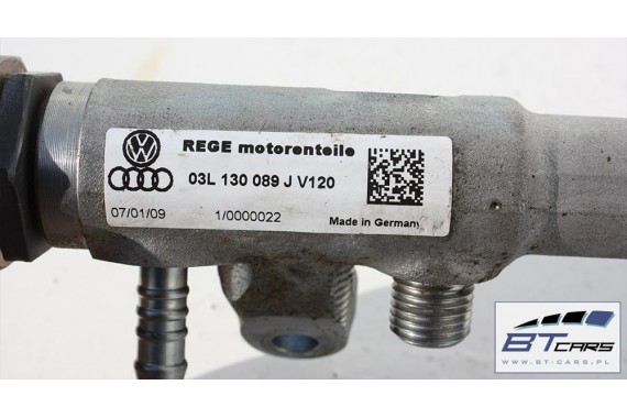 AUDI VW LISTWA WTRYSKOWA 03L130089J 03L 130 089 J 2.0 TDi diesel rozdzielacz paliwa 03L130089J 03L130089N 03L130089J 03L130089N