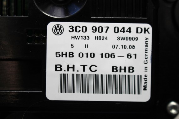 VW PASSAT B6 PANEL KLIMATYZACJI 3C0907044DK 3C0907044EB moduł KLIMATRONIK sterownik nawiewu klimy podgrzewane fotele 3C