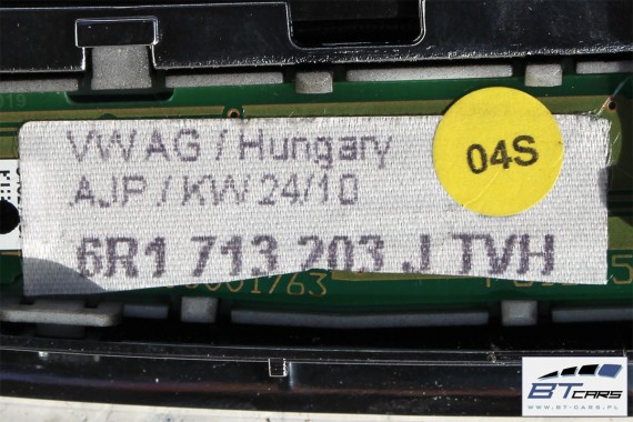 VW POLO GAŁKA ZMIANY BIEGÓW + MIESZEK 6R1713203J TVH czarny / aluminium 6R1 713 203 J 6R1713203J 6R1713203J 6R1713203J 6R1713203