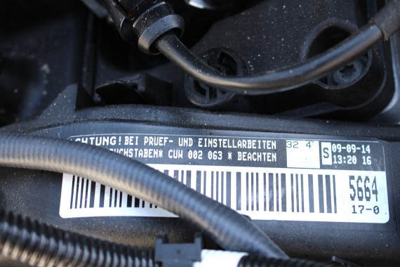 VW TIGUAN PASSAT CC SCIROCCO SHARAN SILNIK 2.0 TDi CUW CUWA 135 Kw 184 Km przebieg 593 kilometrów CUW 002 063 CUW CUWA CUW CUWA