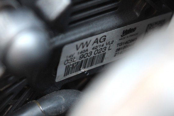 VW AUDI SEAT SKODA ALTERNATOR 140A 03L903023L 03L 903 023 L producent VALEO 2.0 TDi diesel