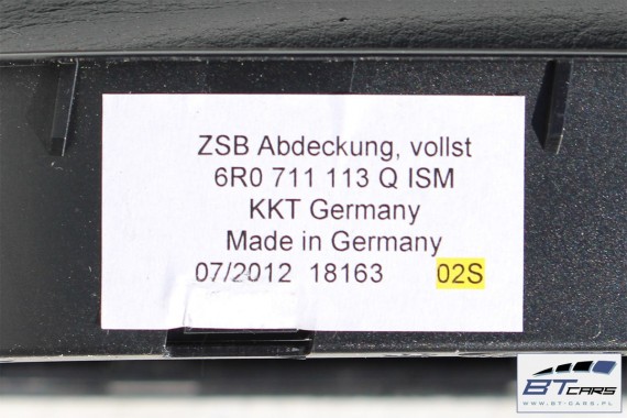 VW POLO GAŁKA ZMIANY BIEGÓW + MIESZEK 6R0711113Q 6R0711113R 6R0 711 113 Q ISM - czerń satynowa / srebrny 6R 6R0711113Q 6R0711113