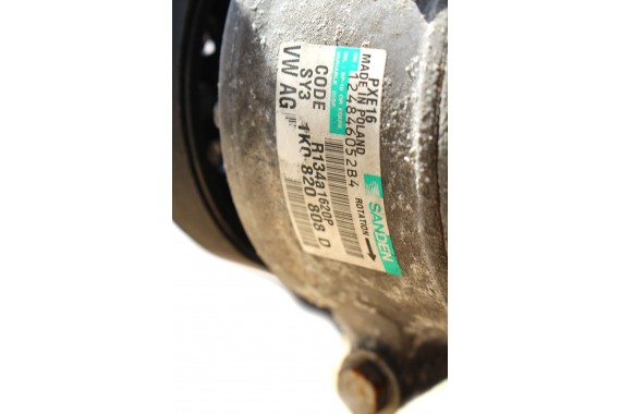 VW SEAT AUDI SKODA POMPA KLIMY 1K0820808D 1K0820808B 1K0820808F SPRĘŻARKA KOMPRESOR KLIMATYZACJI SANDEN 1K0820808D 1K0820808D