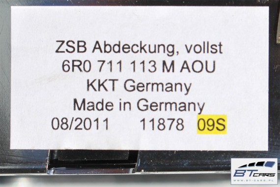 VW POLO GAŁKA ZMIANY BIEGÓW + MIESZEK 6R0711113M  6R0711113 6R0711456B 6R0711456B AOU czarny 6R 6R0711113M 6R0711113M 6R0711113