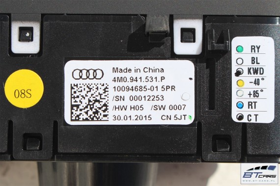 AUDI A4 A5 Q5 Q7 PRZEŁĄCZNIK WŁĄCZNIK ŚWIATEŁ 4M0941531P 4M0941531AB 4M0941531J 4M0941531P 4M0 941 531 P 4M0941531AB 4M0941531J