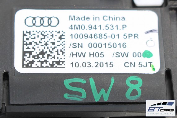 AUDI A4 A5 Q5 Q7 PRZEŁĄCZNIK WŁĄCZNIK ŚWIATEŁ 4M0941531P 4M0941531AB 4M0941531J 4M0941531P 4M0 941 531 P 4M0941531AB 4M0941531J