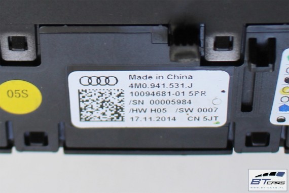 AUDI A4 A5 Q5 Q7 PRZEŁĄCZNIK WŁĄCZNIK ŚWIATEŁ 4M0941531J 4M0 941 531 J 4M0941531J 4M0941531P 4M0941531AB 4M0941531J 4M0941531AB