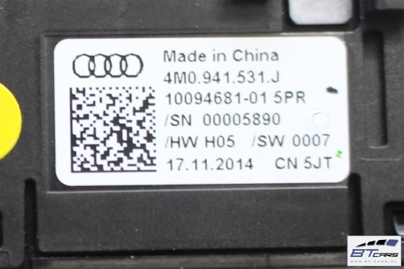 AUDI A4 A5 Q5 Q7 PRZEŁĄCZNIK WŁĄCZNIK ŚWIATEŁ 4M0941531J 4M0 941 531 J 4M0941531J 4M0941531P 4M0941531AB 4M0941531J 4M0941531AB