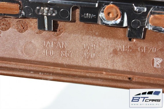 AUDI Q7 LISTWY OZDOBNE LISTWA DEKOR DEKORY WYKOŃCZENIE TAPICERKA 4L drewno 4L0864261E 4L0867409 4L0867410 4L0867419 4L0867420