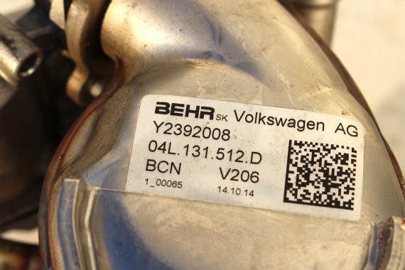 VW AUDI SKODA SEAT ZAWÓR CHŁODNICA EGR 04L131512D 04L131512BQ 04L131512BH 04L 131 512 D recyrkulacji spalin silniki diesel