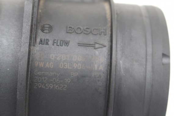 VW AUDI SKODA PRZEPŁYWKA PRZEPŁYWOMIERZ 03L906461A 03L 906 461 A masowy powietrza 03L906461A TDi diesel 03L906461A 03L906461A