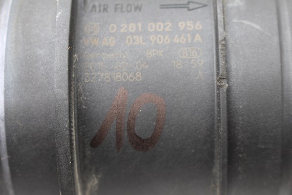 VW AUDI SKODA PRZEPŁYWKA PRZEPŁYWOMIERZ 03L906461A 03L 906 461 A masowy powietrza 03L906461A TDi diesel 03L906461A 03L906461A