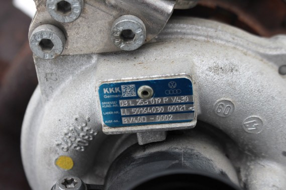 VW AUDI SEAT SKODA TURBINA TURBOSPRĘŻARKA 03L253019P 03L253056G 03L253056T 03L253010G 2.0 TDi 03L 253 019 P 03L253019P 03L253019