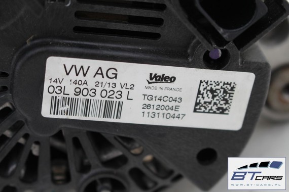 VW AUDI SEAT SKODA ALTERNATOR TDi 03L903023L 03L903023LX 03L 903 023 L 140A 14V diesel 1.6 i 2.0 TDi VALEO TG14C043 03L903023LX