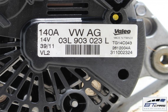 VW AUDI SEAT SKODA ALTERNATOR TDi 03L903023L 03L903023LX 03L 903 023 L 140A 14V diesel 1.6 i 2.0 TDi VALEO TG14C043 03L903023LX