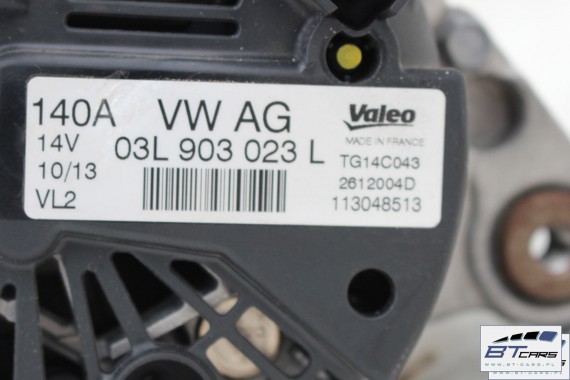 VW AUDI SEAT SKODA ALTERNATOR TDi 03L903023L 03L903023LX 03L 903 023 L 140A 14V diesel 1.6 i 2.0 TDi VALEO TG14C043 03L903023LX