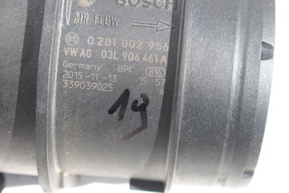 VW AUDI SKODA PRZEPŁYWKA PRZEPŁYWOMIERZ 03L906461A 03L 906 461 A masowy powietrza 03L906461A TDi diesel 03L906461A 03L906461A