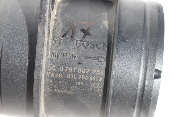 VW AUDI SKODA PRZEPŁYWKA PRZEPŁYWOMIERZ 03L906461A 03L 906 461 A masowy powietrza 03L906461A TDi diesel 03L906461A 03L906461A