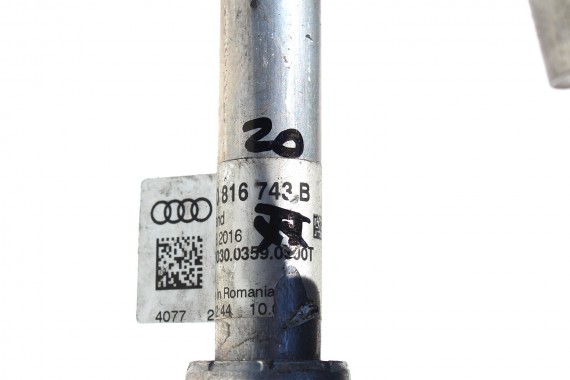 AUDI A5 RURKI KLIMATYZACJI 8W6816738B 8W0816721B 8W0816743B 8W1816740 8W0816741D KLIMY PRZEWÓD RURKA KOMPLET RUREK TDi 8W6816738