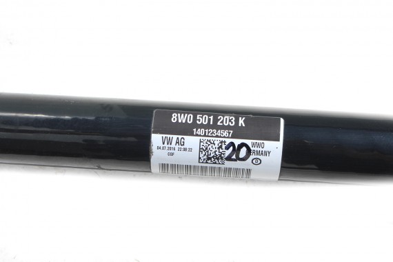 AUDI A4 A5 PÓŁOŚ TYLNA TYŁ 8W0501203K 8W0 501 203 K 8W 8W6 strona lewa 2016- F5 B9 8W0501203K 8W0501203K 8W0501203K 8W0501203K