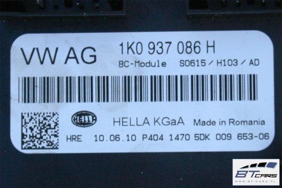 VW GOLF 6 MODUŁ STEROWNIK BORDNETZ BCM 1K0937086H 1K0 937 086 H VI 5K GTi 1K0937086H 1K0937086H 1K0937086H 1K0937086H 1K0937086