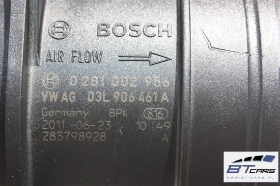 VW AUDI PRZEPŁYWKA PRZEPŁYWOMIERZ 03L906461A 03L 906 461 masowy powietrza 03L906461A TDi diesel 03L906461A 03L906461A 03L906461