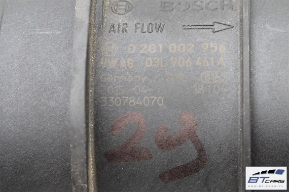 VW AUDI PRZEPŁYWKA PRZEPŁYWOMIERZ 03L906461A 03L 906 461 masowy powietrza 03L906461A TDi diesel 03L906461A 03L906461A 03L906461