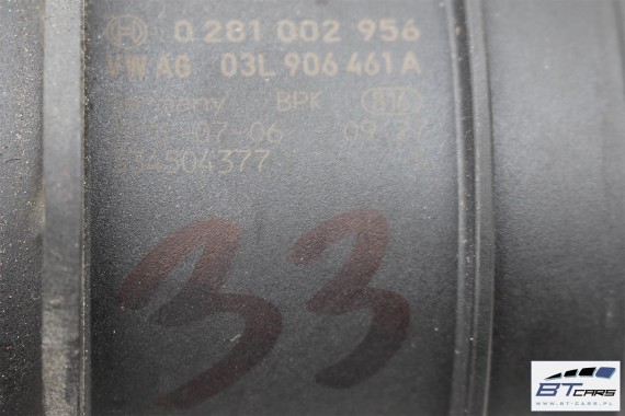 VW AUDI PRZEPŁYWKA PRZEPŁYWOMIERZ 03L906461A 03L 906 461 masowy powietrza 03L906461A TDi diesel 03L906461A 03L906461A 03L906461