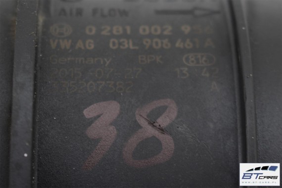 VW AUDI PRZEPŁYWKA PRZEPŁYWOMIERZ 03L906461A 03L 906 461 masowy powietrza 03L906461A TDi diesel 03L906461A 03L906461A 03L906461