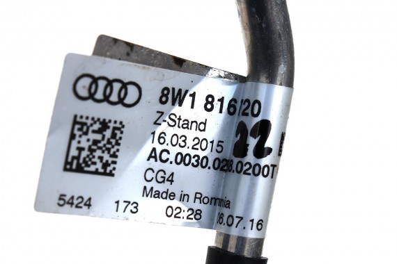 AUDI A5 RURKI KLIMATYZACJI 8W6816738B 8W0816721D 8W0816743D 8W1816720 8W1816740 KLIMY 8W0816741AK 8W0816721AL 8W6816738B 8W F5