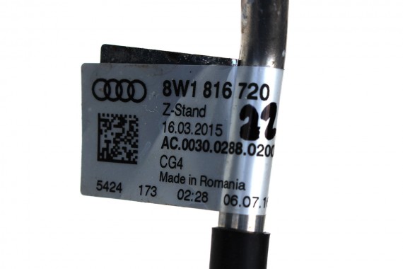 AUDI A5 RURKI KLIMATYZACJI 8W6816738B 8W0816721D 8W0816743D 8W1816720 8W1816740 KLIMY 8W0816741AK 8W0816721AL 8W6816738B 8W F5