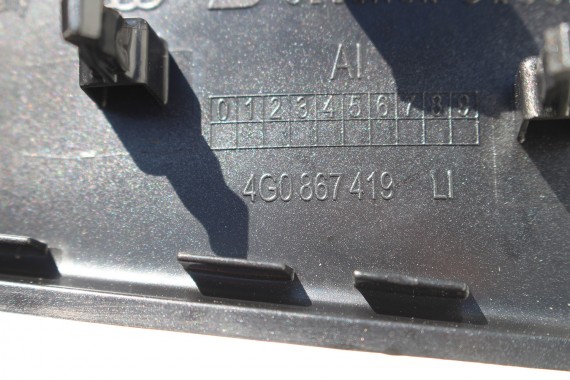 AUDI A6 LISTWY OZDOBNE WYKOŃCZENIE DEKORY 4G0867409A 4G0867410A 4G0867419 4G0867420 4G0864261 4G dekor C7