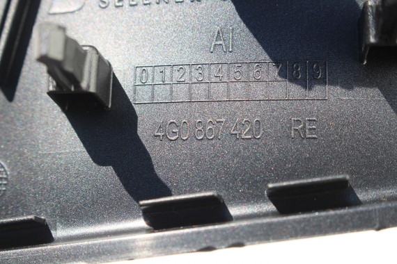 AUDI A6 LISTWY OZDOBNE WYKOŃCZENIE DEKORY 4G0867409A 4G0867410A 4G0867419 4G0867420 4G0864261 4G dekor C7