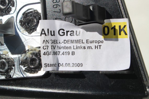 AUDI A7 LISTWY OZDOBNE WYKOŃCZENIE DEKORY 4G8867409B 4G8867410B 4G8867419B 4G8867420B 4G8853190 dekor AR8 4G 4G8867409 4G8867410