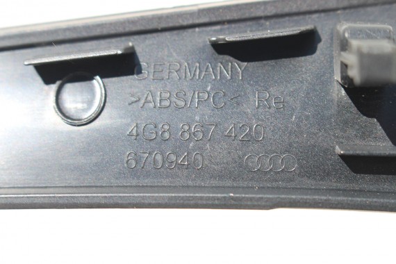 AUDI A7 LISTWY OZDOBNE WYKOŃCZENIE DEKORY 4G8867409 4G8867410 4G8867419 4G8867420 4G dekor 4G8 4 szt.