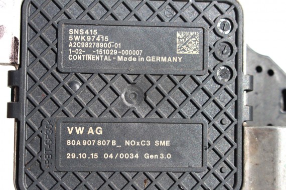 AUDI A4 A5 Q5 CZUJNIK SONDA NOX 80A907807B 80A907807N 8W0907807C 2.0 TDi 80A907807 80A907807M 80A907807S 80A907807AR 80A907807B