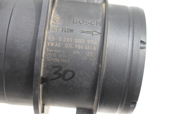 VW AUDI SKODA PRZEPŁYWKA PRZEPŁYWOMIERZ 03L906461A 03L 906 461 A masowy powietrza 03L906461A TDi diesel 03L906461A 03L906461A