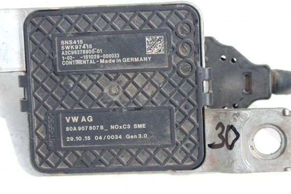AUDI A4 A5 Q5 CZUJNIK SONDA NOX 80A907807B 80A907807N 8W0907807C 2.0 TDi 80A907807 80A907807M 80A907807S 80A907807AR 80A907807B