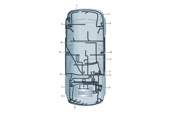 AUDI A8 WIAZKA INSTALACJA ELEKTRYCZNA  wewnętrzna  AUTA SAMOCHODU silnika 3.0 TFSi benzyna 4H 2010-