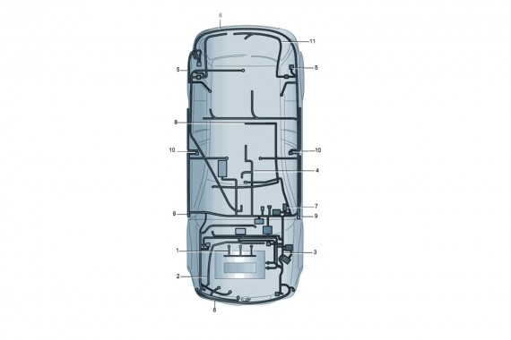 AUDI A8 4H D4 3.0 TFSi WIĄZKA INSTALACJA ELEKTRYCZNA wewnętrzna AUTA SAMOCHODU silnika 3.0 TFSi benzyna 4H 2010-2014