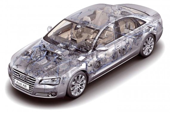 AUDI A8 WIĄZKA INSTALACJA ELEKTRYCZNA WEWNĘTRZNA AUTA 2.0 TFSi HYBRID benzyna B&O 4H D4 hybryda